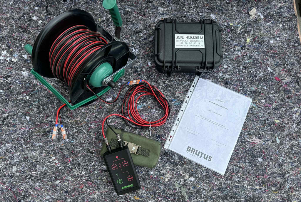 Trådvinde kompakt m/ 50m skytekabel