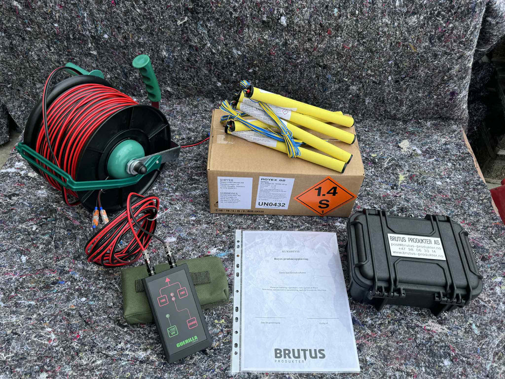 Trådvinde kompakt m/ 100m skytekabel